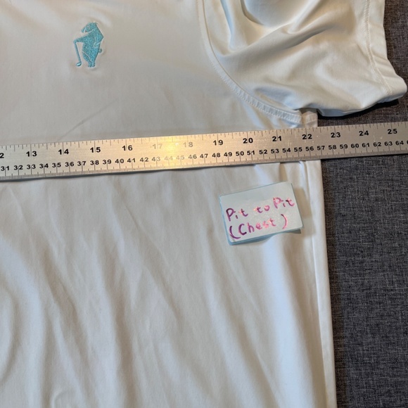 Greyson Golf Performance Short Sleeve Polo Shirt - Men's Size L - White - Picture 8 of 10